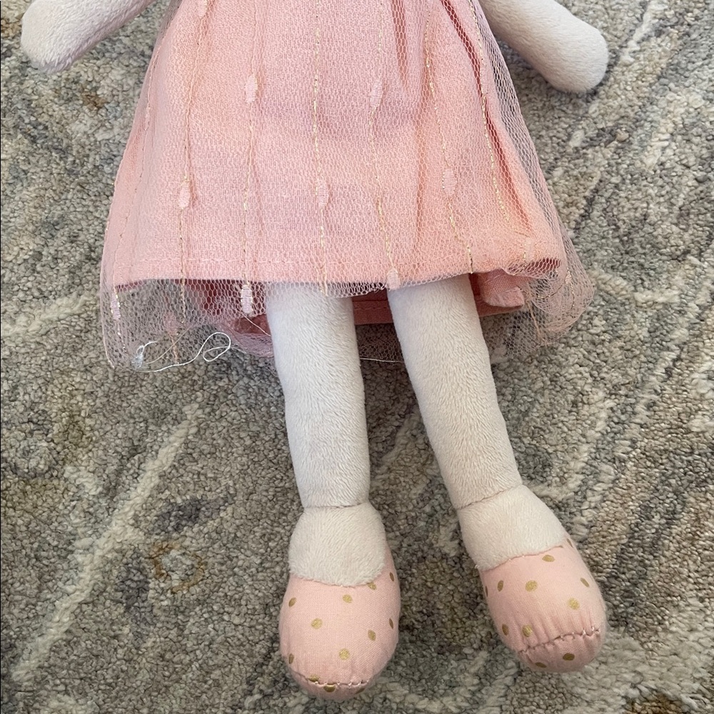 Pink Princess Mouse Plush Doll with Crown - Soft Stuffed Animal - Picture 4 of 5